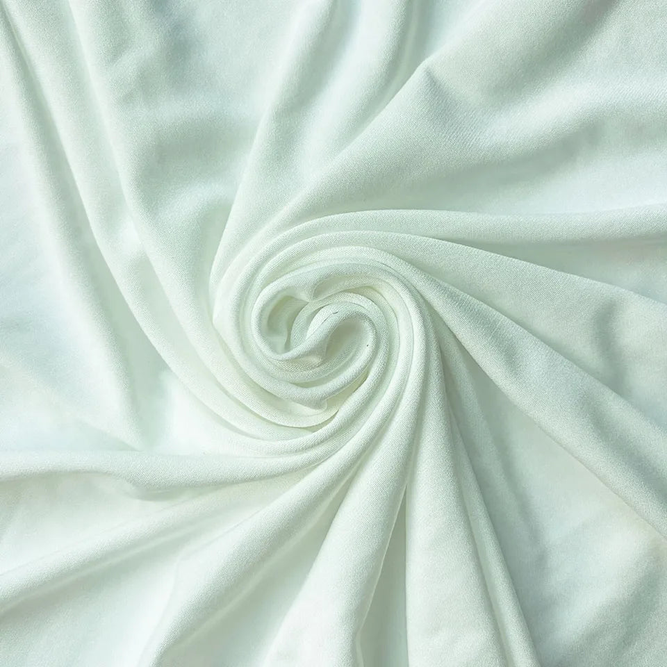 50X165cm Solid Color 4-way Stretch Jersey Fabric for DIY Sewing Dress Textile Sportswear T-Shirt Head Scarf and Home Decoration