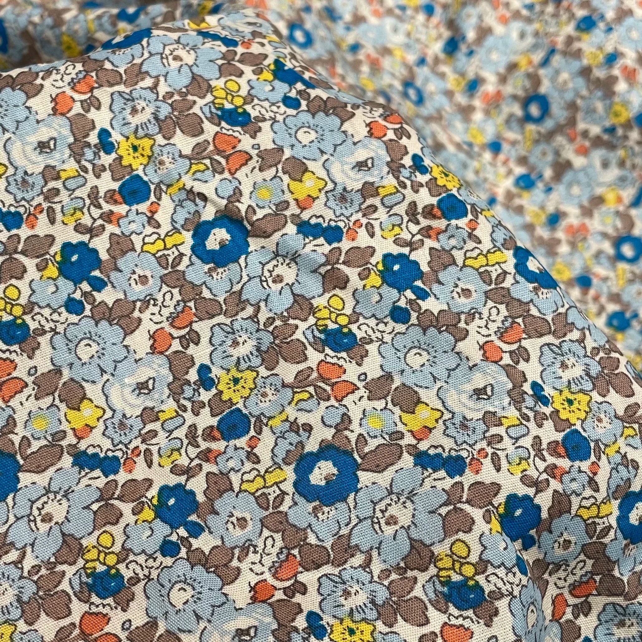 145×50cm Cotton Poplin Pastoral Floral 40S Fabric For Kids Baby Sewing Cloth Dresses Skirt DIY Handmade Patchwork