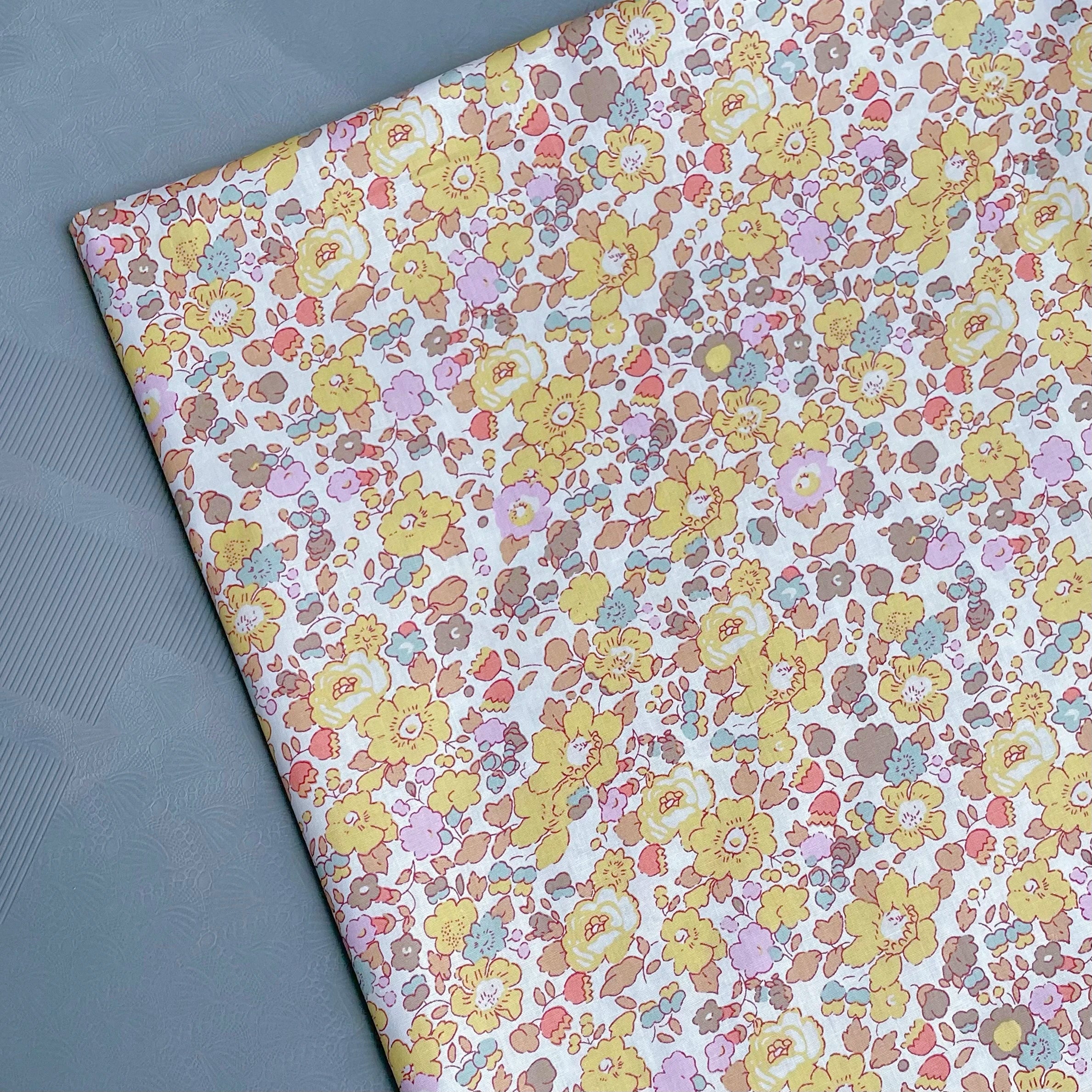 145×50cm Cotton Poplin Pastoral Floral 40S Fabric For Kids Baby Sewing Cloth Dresses Skirt DIY Handmade Patchwork