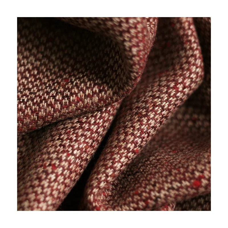 Redrasperry Red Spots Tweed Wool Fabrics Garment Materials Autumn Women Coat Jacket DIY Sewing Clothes Tailor Freeshipping