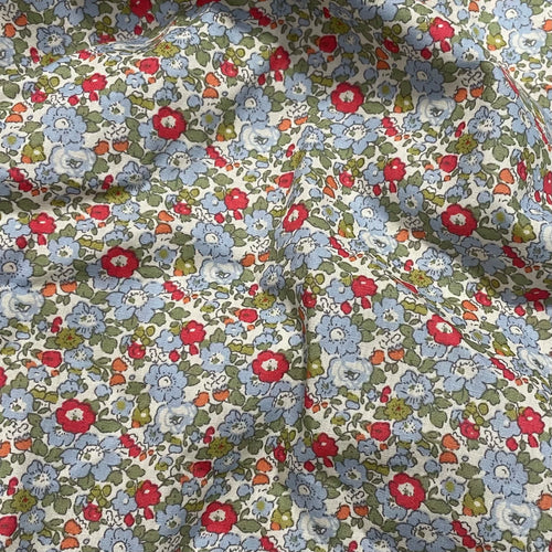 145×50cm Cotton Poplin Pastoral Floral 40S Fabric For Kids Baby Sewing Cloth Dresses Skirt DIY Handmade Patchwork