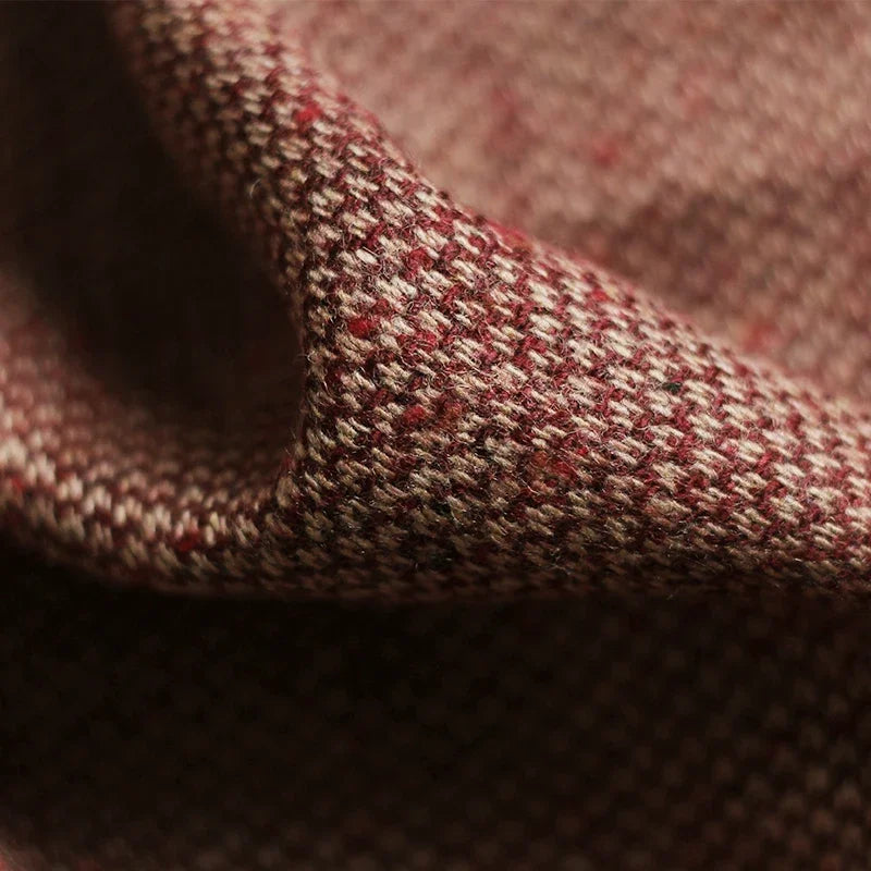 Redrasperry Red Spots Tweed Wool Fabrics Garment Materials Autumn Women Coat Jacket DIY Sewing Clothes Tailor Freeshipping