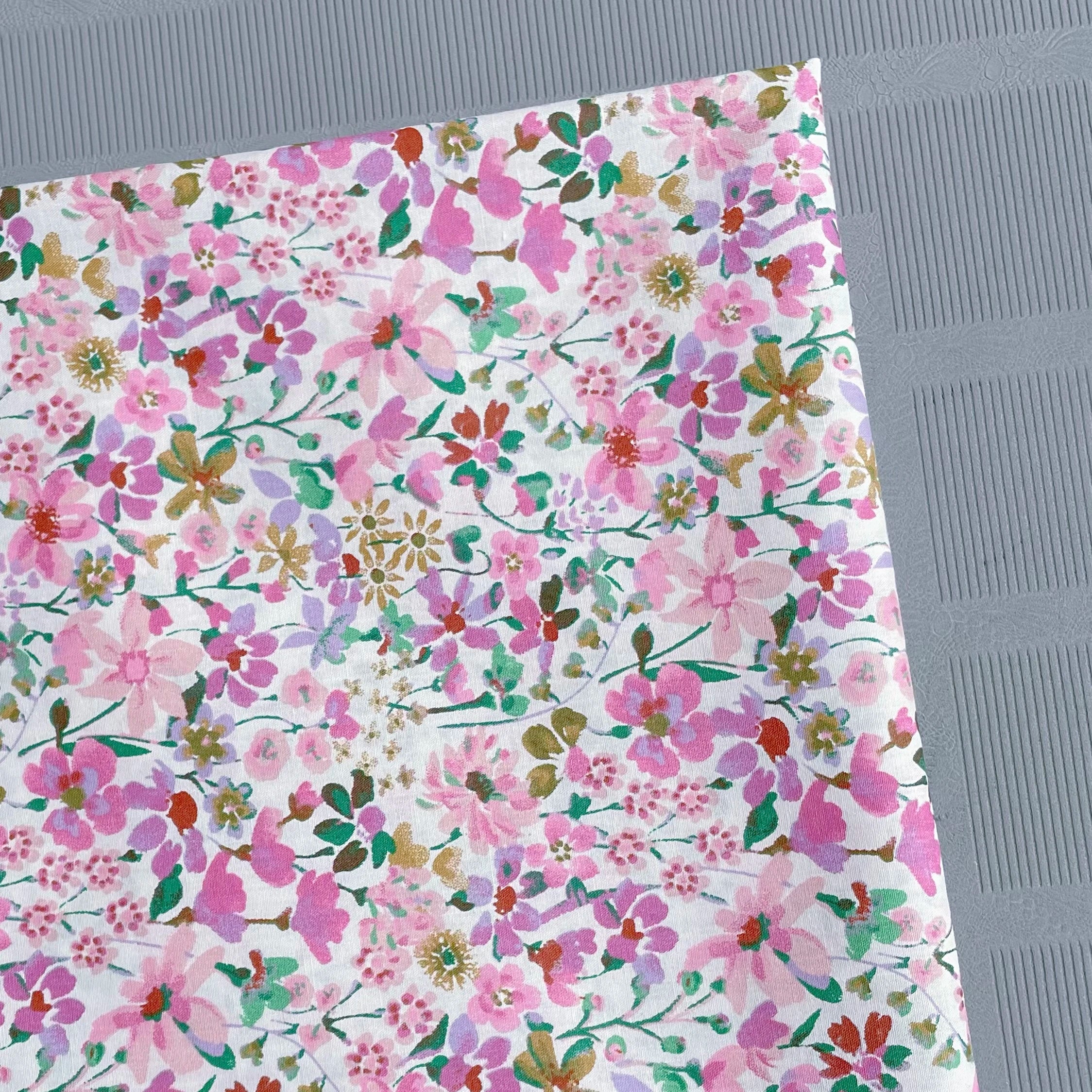 145×50cm Cotton Poplin Pastoral Floral 40S Fabric For Kids Baby Sewing Cloth Dresses Skirt DIY Handmade Patchwork