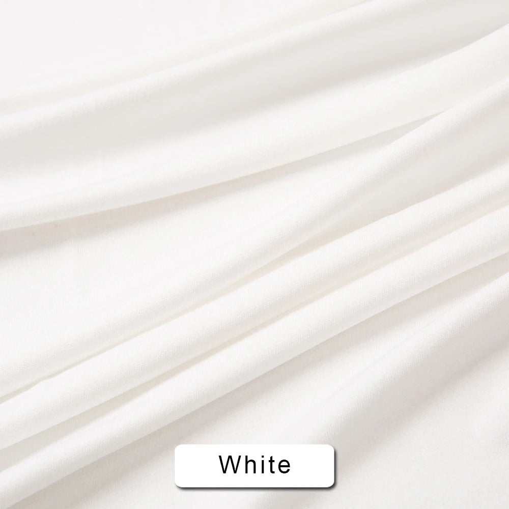 50X165cm Solid Color 4-way Stretch Jersey Fabric for DIY Sewing Dress Textile Sportswear T-Shirt Head Scarf and Home Decoration