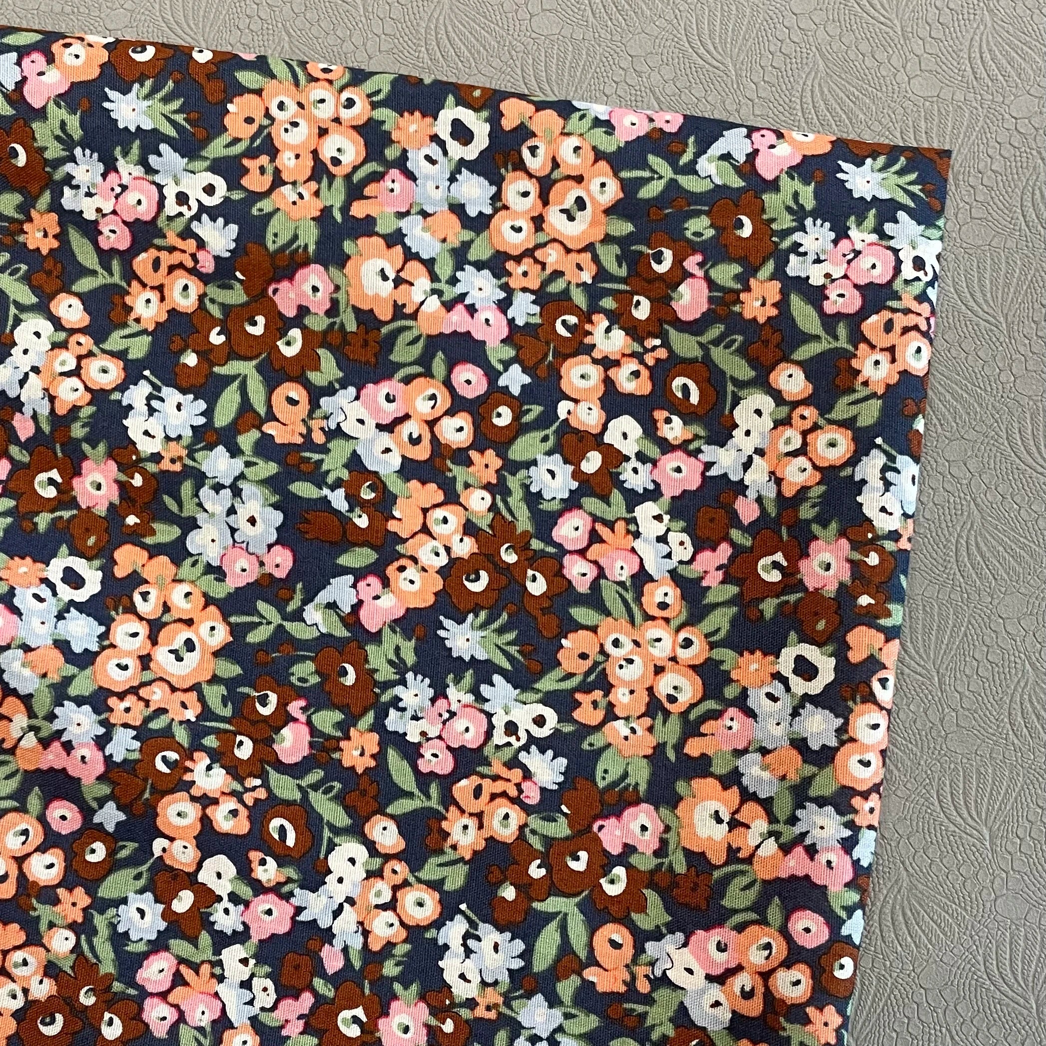 145×50cm Cotton Poplin Pastoral Floral 40S Fabric For Kids Baby Sewing Cloth Dresses Skirt DIY Handmade Patchwork