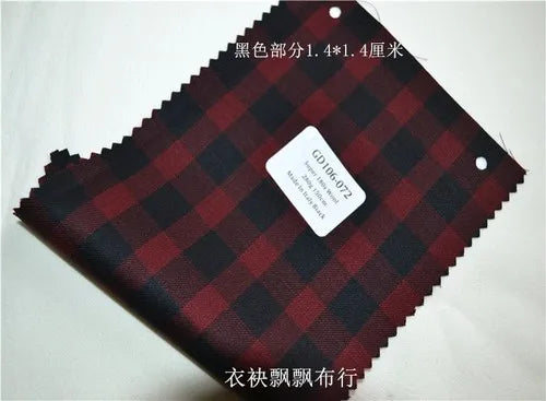1meter Atiku High-End Suit Fabric for Men Top Quality Worsted Dark Gray Blue Coffee Plaid Wool Suitable for Pants shirkt