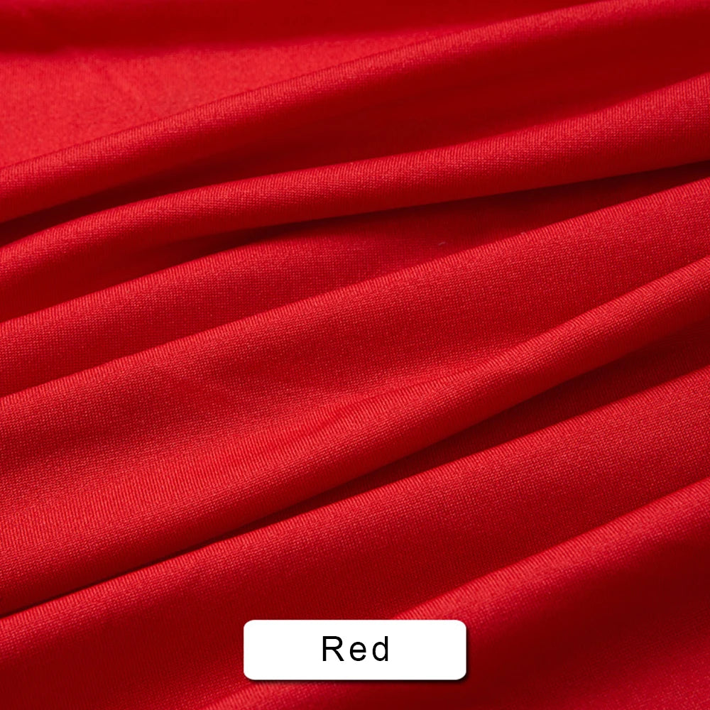 50X165cm Solid Color 4-way Stretch Jersey Fabric for DIY Sewing Dress Textile Sportswear T-Shirt Head Scarf and Home Decoration